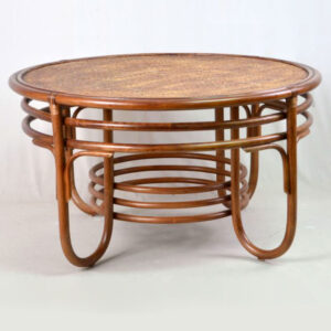 Coastal woven coffee table