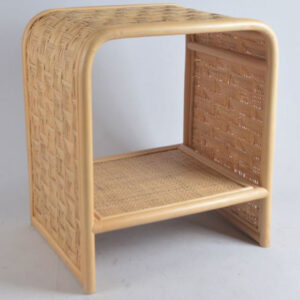 Rattan X-base side table