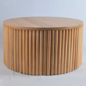 Fluted Round Coffee Table