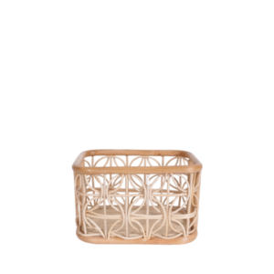 Kawung Recta Stacking Basket Small
