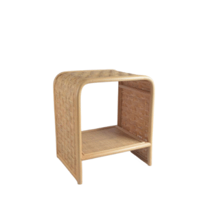Rattan X-base side table