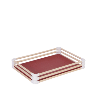 RED Rattan Recta Tray