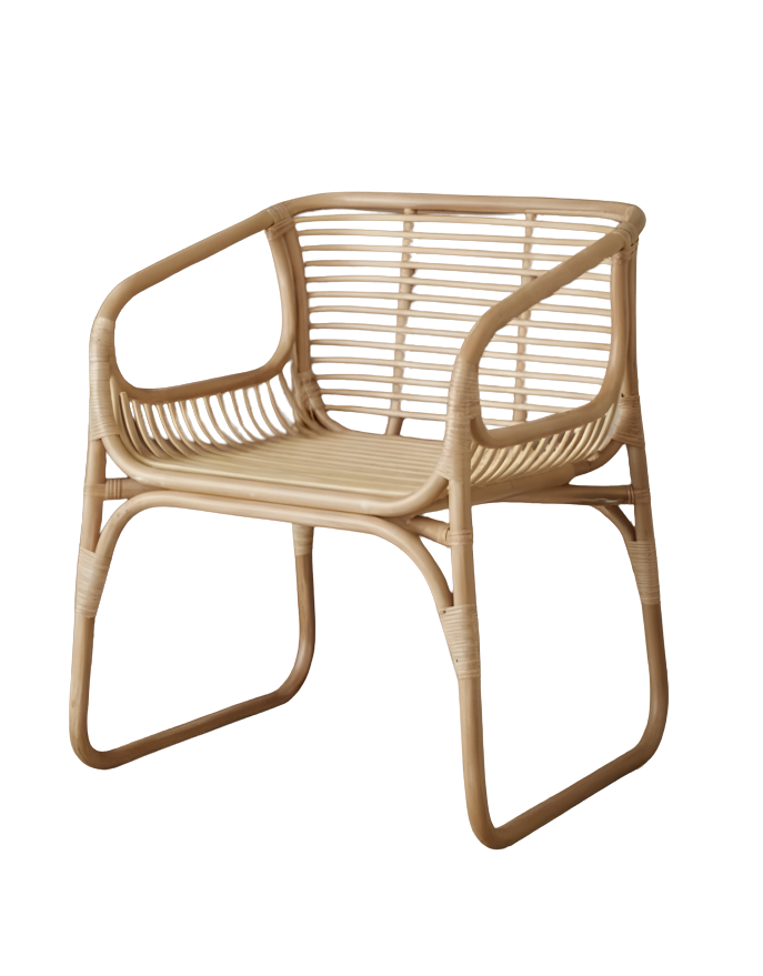 Kursi Rotan Alami Modern - Fong Chair