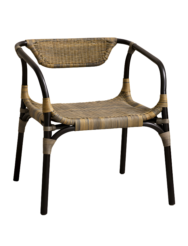 Long Chair Kursi Rattan Sintetis